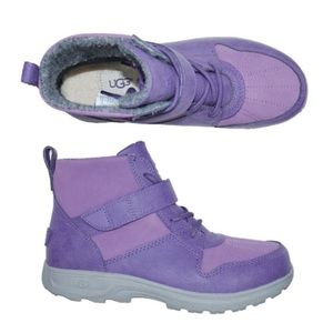 UGG Nubuck Lace-Up Boots - Purple Boots, Shoes